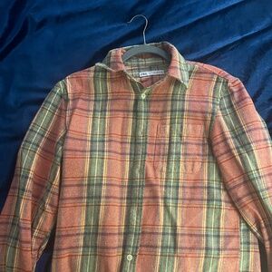 Zara Flannel, Small, Multi-colored